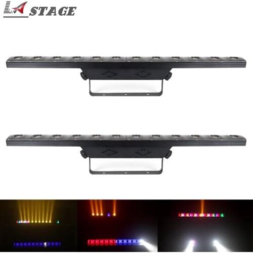 Free Shipping 2pcs/lot 2018 Newest 12x3W 2in1 Led Bar Light 72pcs RGB 3in1 SMD 5050 LED Led Wall Washer Light LED Floodlight