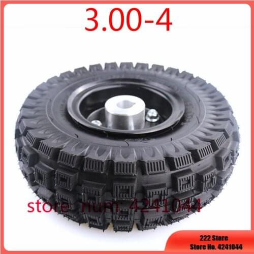 Free shipping 3.00-4 Electric Scooter Front Wheel with tyre Alloy Rim hub and inner tube wheels Gas scooter bike motorcycle