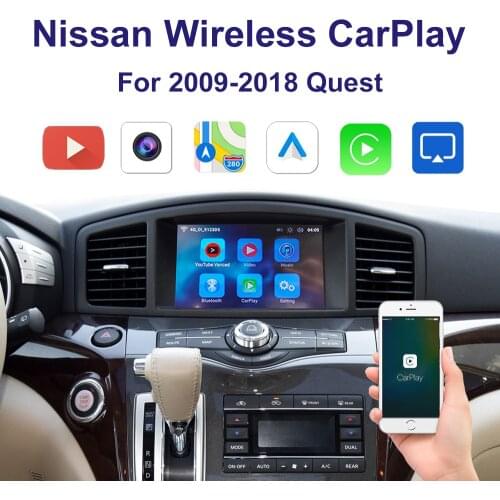 Wireless CarPlay&Android Auto Adapter interface for 2009-2018 Nissan Quest Multimedia iPhone Android Wireless Carlife Kit