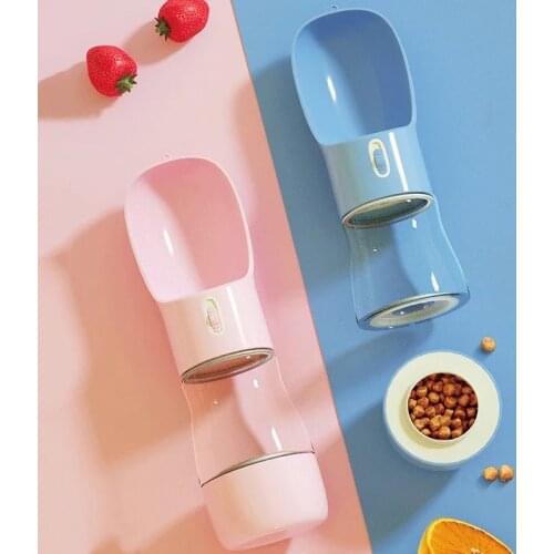 Pet Dog Water Bottle Feeder Bowl Pet Portable Water Food Bottle Dogs Food Water Feeder Drinking Bowl Pets Water Feeder Dispenser