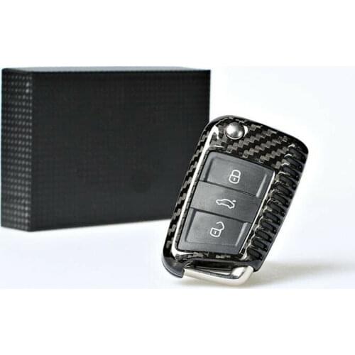 For Volkswagen Golf 7 carbon fibre Key Keyless Remote Entry Case Cover