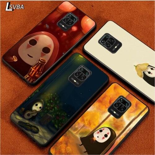 Black Soft Cover Cute face man for Xiaomi Redmi Note 9 9S 8 8T 7 7S 6 5A 5 4X 4 Pro Max Prime Phone Case
