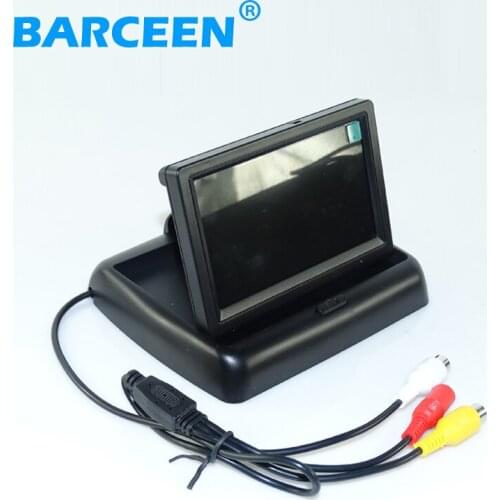 Use for different types car system car rear reversing monitor with 4.3" lcd color wide screen wire auto