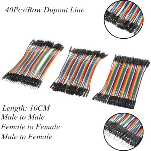 10CM Dupont Line Male to Male + Female to Male and Female to Female Jumper Wire Dupont Cable for Arduino DIY Kit