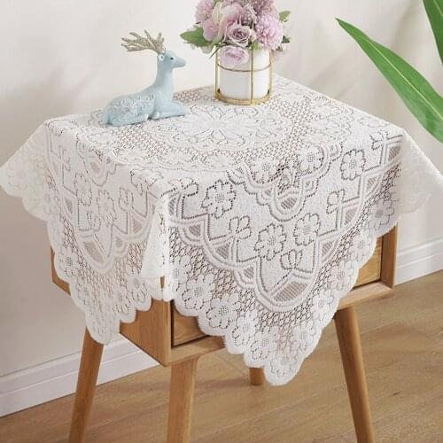 Lace Coffee Table Tablecloth Dust-proof Table Cover TV Cabinet Household Fashion Table Runner Furnace Cloth Home Party Supplies