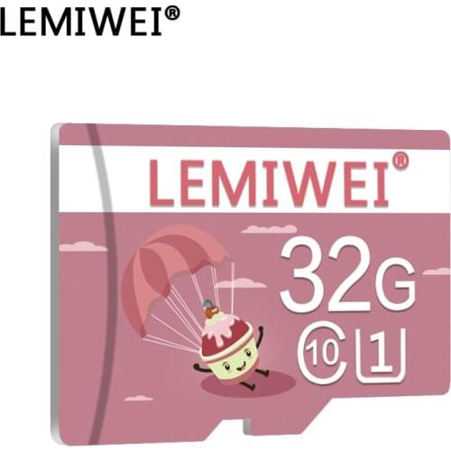 Lemiwei Memory Card 16GB 32GB Class 10 High Speed Pink T Flash Card UHS-I Ice Cream 64GB U1 For Phone TF Card