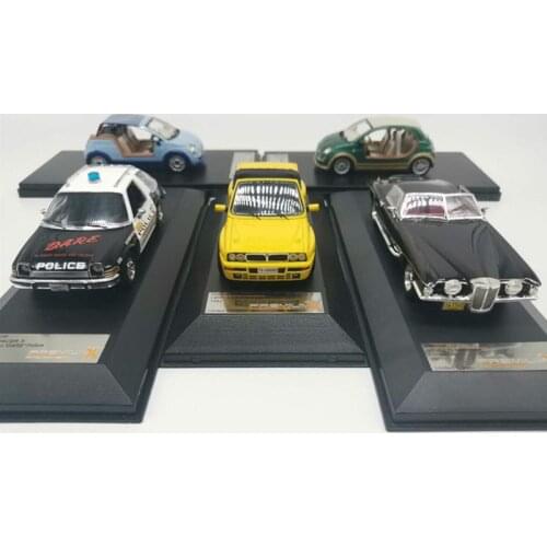 Diecast 1:43 Scale Alloy Fiat Out of Print Metal Vehicle Collection Police Car Model Decoration Toys Display Ornament Gift Show