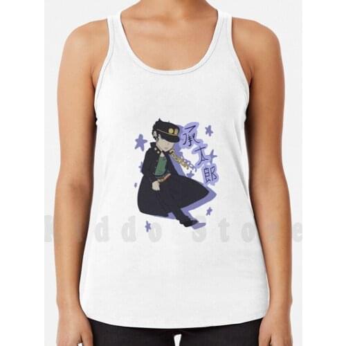 Star Design tank tops vest 100% Cotton Jojos Bizarre Adventure Jotaro Part 3