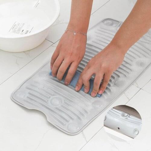 Multifunctional suction cup type washing board household washing board small mini non-slip mat soft rubber foldable washing boar