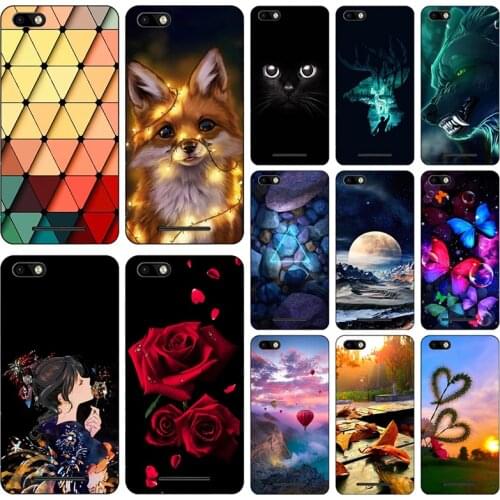 Cartoon Flower Print Soft TPU Phone Case Cover for BQ Strike BQS 5020 BQS-5020 BQ 5020 BQ-5020 Funda Phone Case Cover