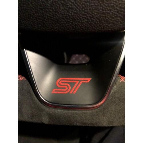 2x Car Styling Automobile Interior Steering Wheel Dashboard Central Control B-pillar Sticker for ST RS FIESTA FOCUS MONDEO