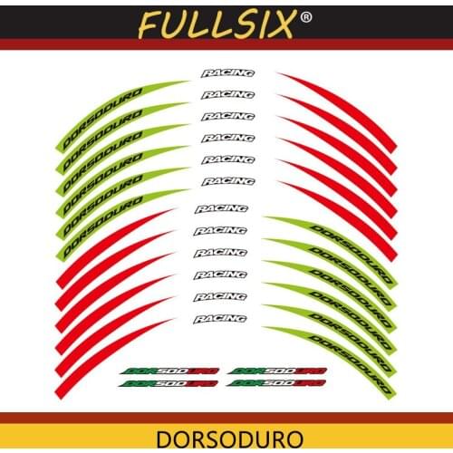 New Motorcycle 1set front&rear edge rim wheel decals Reflective stickers For Aprilia DORSODURO