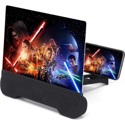 2021 New 6D H-D Screen Magnifier for All Smartphones with Bluetooth Speaker 14 inch