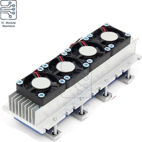 DC 12V 288W Refrigeration Aluminum Radiator Thermoelectric Peltier Cooler Semiconductor Air Conditioner Cooling System With Fan