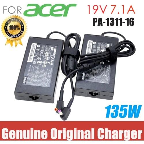 Original For ACER 19V 7.1A 135W laptop AC adapter charger Aspire V17 Nitro 5 np515-51 pa-1131-16 VN7-591G VX5 VX15 ADP-135KB T