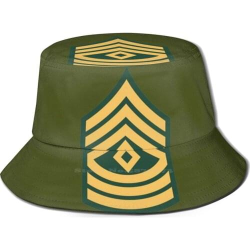 United States Us Army Military Rank - First Sergeant E8 Flat Top Breathable Bucket Hats Usa United States Military America Us