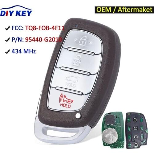 DIYKEY OEM 95440-G2010 Keyless Go Car Remote Smart Key Fob 4 Button 434MHz for Hyundai Ioniq 2018 - 2021 TQ8-FOB-4F11 with Logo