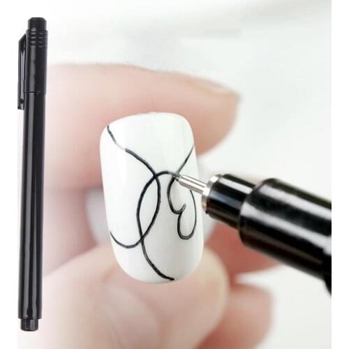 Nail Graffiti Pen Precisely Painting Effluent Smooth Waterproof Nail Art Graffiti Pen for Home