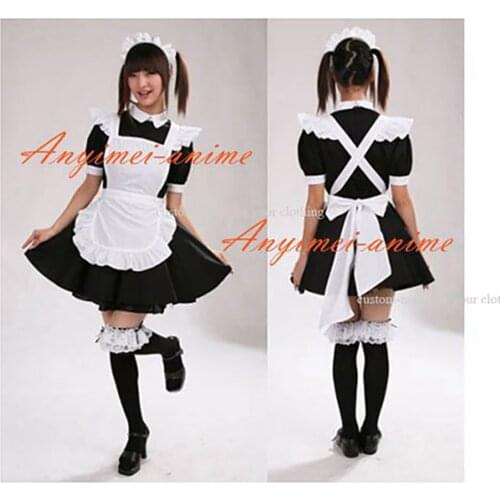 Sexy Sissy Maid Dress Cotton Lockable Dress Maid Uniform Cosplay Costume Tailor-made[CK1220]