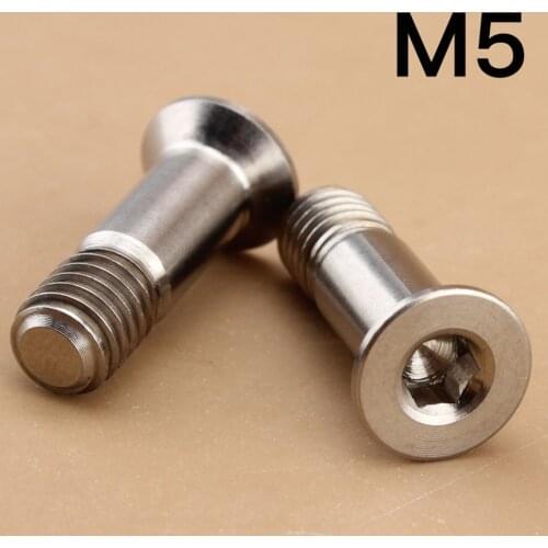 Allen Key Head M5 Titanium Alloy Screws Hex Socket Flat Countersunk Head Screw Bicycle Screws Cycling Accessories