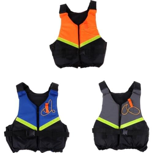 Adult Buoyancy Aid Marin Kayak Canoeing Reflective Strap Vest Safety Device Adjustable Waist for Drifting Swimming Pool Boating