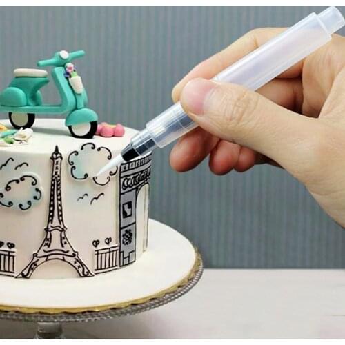 1PCS Coloring Water Pen for Watercolor Cake Decorating Tools /Water Brush Painting Pen Fondant Cake Pen Decor Mold