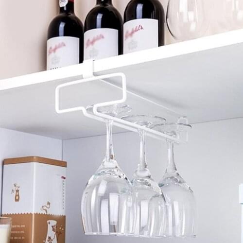 High Quality Useful Wine Rack Glass Holder Hanging Bar Hanger Shelf Stainless Steel Wine Glass Rack Stand Paper Roll Holder P5