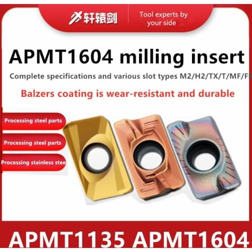 10pcs APMT1135PDER-H2 M2 PR XG20 Milling Insert Carbide Insert Lathe Cutter Cutter Stainless Steel