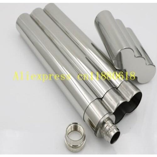 100pcs/lot Fast shipping New arrival Stainless steel cigar holder + 2 oz 2oz Hip flask