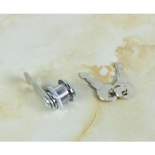 20pcs/lot! Practical Cam Lock Mail Box File Cabinet Desk Drawer Lock with 2 keys 16mm/20mm/25mm/30mm
