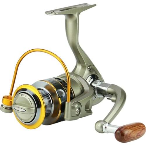 2019 New 12 Bearings Waterproof Left Right Wooden Hand Fishing Reel High Speed 2000-7000 Spinning Metal Lure Fishing Reel