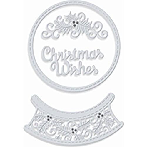 2020 New English Words Christmas Wishes and Crystal Ball Metal Cutting Dies For DIY Cut Paper Making Greeting Card Scrapbooking