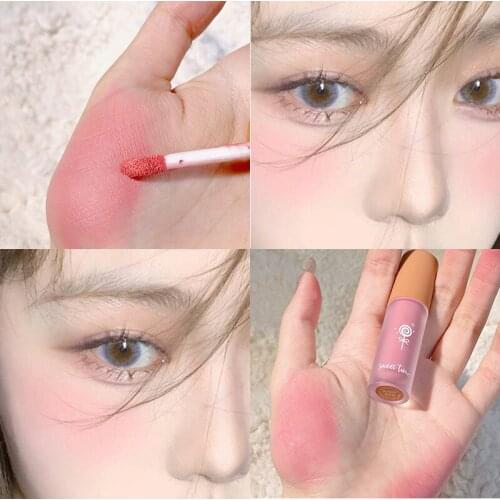 3 Colors Liquid Blush Mud Matte Velvet Multi-purpose Repair Rouge High Pigment Delicate Natural Lasting Beauty Maquillaje TSLM1