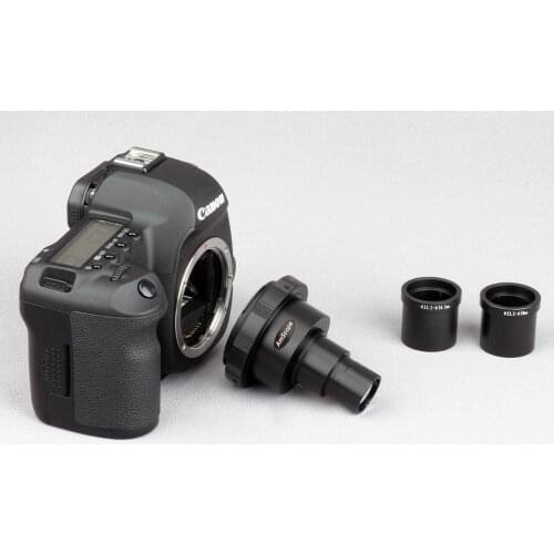 AmScope Canon and Nikon SLR/DSLR Camera Adapter for Microscopes CA-CAN-NIK-SLR