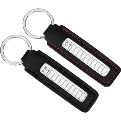 Auto Vehicle Key Chain Anti-lost Car Keychain Phone Number Plate Key Ring Phone Number Card Keyring Car-styling Gift