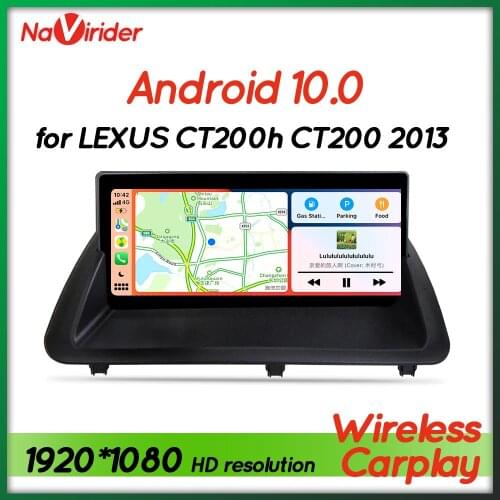 4GB Ram Android 10 Car Radio BT Head Unit For Lexus CT200h CT200 Lexus CT 200H 2012 Multimedia Touch Screen GPS Navigation