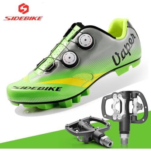 2021 Sidebike mtb shoes men Green bike shoes cycling bicycle sneakers women professional self-locking breathable outdoor shoes