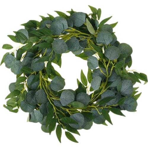 Long Fake Eucalyptus Garland Leaves Hanging Vines String Wedding Wall Decor