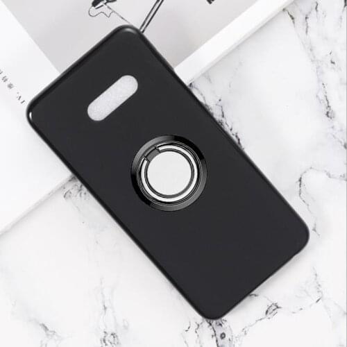 For LG G8X ThinQ LMG850EMW Back Ring Holder Bracket Phone Case Cover Phone TPU Soft Silicone Cases for LG V50S ThinQ 5G LM-V510N