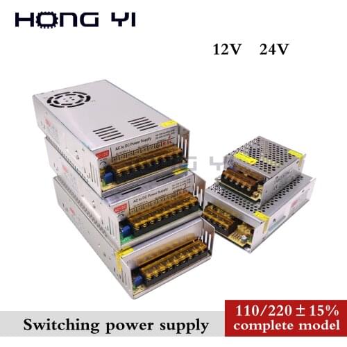 12V Switching Power Supply 2A 3A 5A 10A 15A 20A 30A 40A Power Supply Switching Power AC 110V 220V To DC 24V For Led Strip Lights