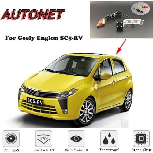 AUTONET HD Night Vision Backup Rear View camera For Geely Englon SC5-RV/license plate camera