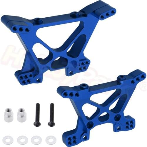 Aluminum Metal Front & Rear Shock Tower Set 6838 6839 for Traxxas 1/10 Slash 4x4 4WD RC Car Replacement Upgrade Parts