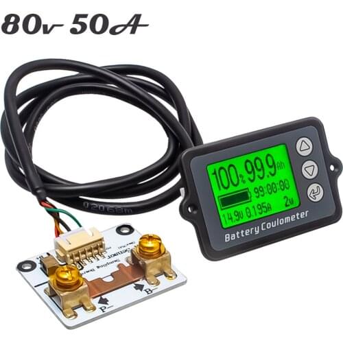DC8-80V 50A Battery Coulometer TK15 Professional Precision Battery Tester for LiFePo Coulomb Counter Free Shipping 12003192