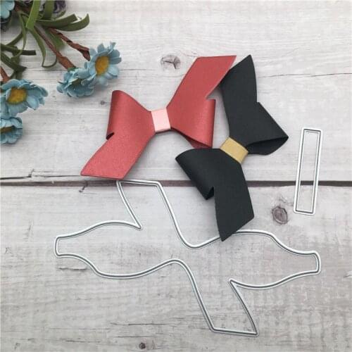 Cute bow metal cutting dies mold decoration Scrapbook paper craft knife mould blade punch stencils dies Intellectual toy IF-166