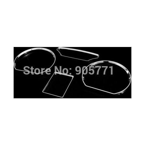 High Quality Chrome Dashboard Gauge Ring Bezel Dial Ring Set for VW Polo 9N 02-05 Free Shipping
