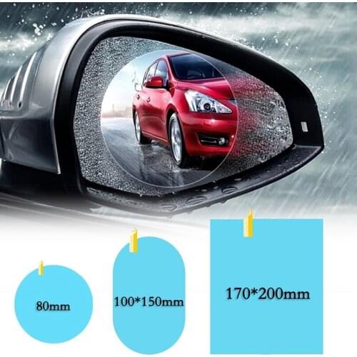 2 Pcsrainproof Transparent Car Film Rearview Mirror Protection Waterproof Film Car Window Glass Film Car Protective Film