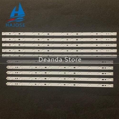 New Kit 10pcs LED backlight strip for LED58R5500F V580HK1-L06 V580H1-LD6-TLDC2 V580H1-LD6-TRDC2 V580H1-LD6-TLDC3 TRDC3