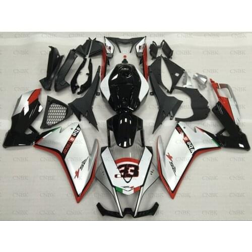 Fairings for Aprilia RS4 125 2015 RS 4 125 Abs Fairing 2013 RS 4 125 Abs Fairing 2012 - 2015 Silver Black
