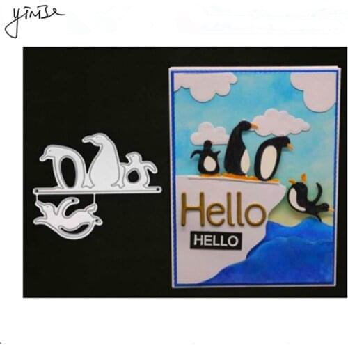 Penguin SCRAPBOOK Metal Cutting Dies For Scrapbooking Stencils DIY Album Cards Decoration Embossing Folder Craft Cut Die Cuts