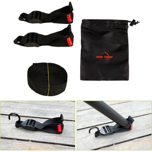 Awning Pole Fixed Buckle Wear-Resistant Metal Hole Self-Driving Fishing Camping Hiking Picnic Tent Canopy Windproof Holder Tools